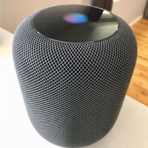 HomePod gen 1 Space Gray, w/ Stainless Steel stand/Holder included
